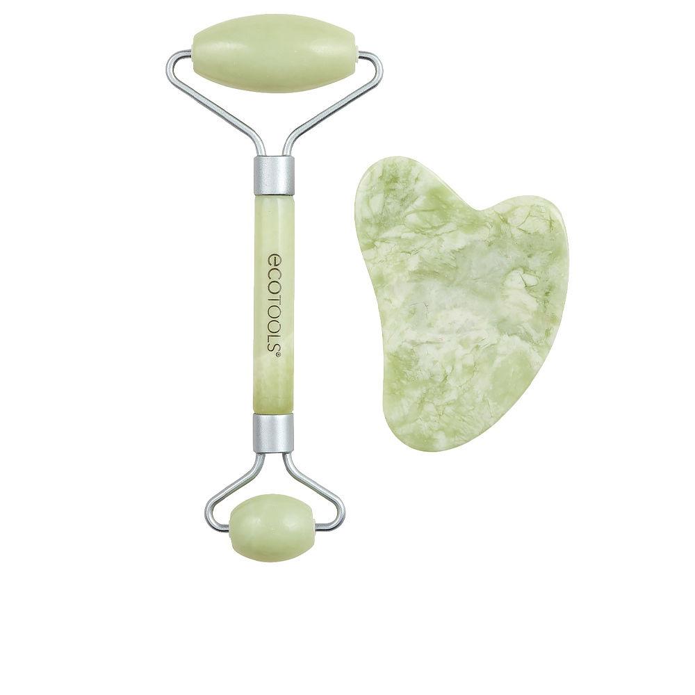 Anti-Ageing Treatment for Face and Neck Ecotools Jade Jade Set 2 Pieces