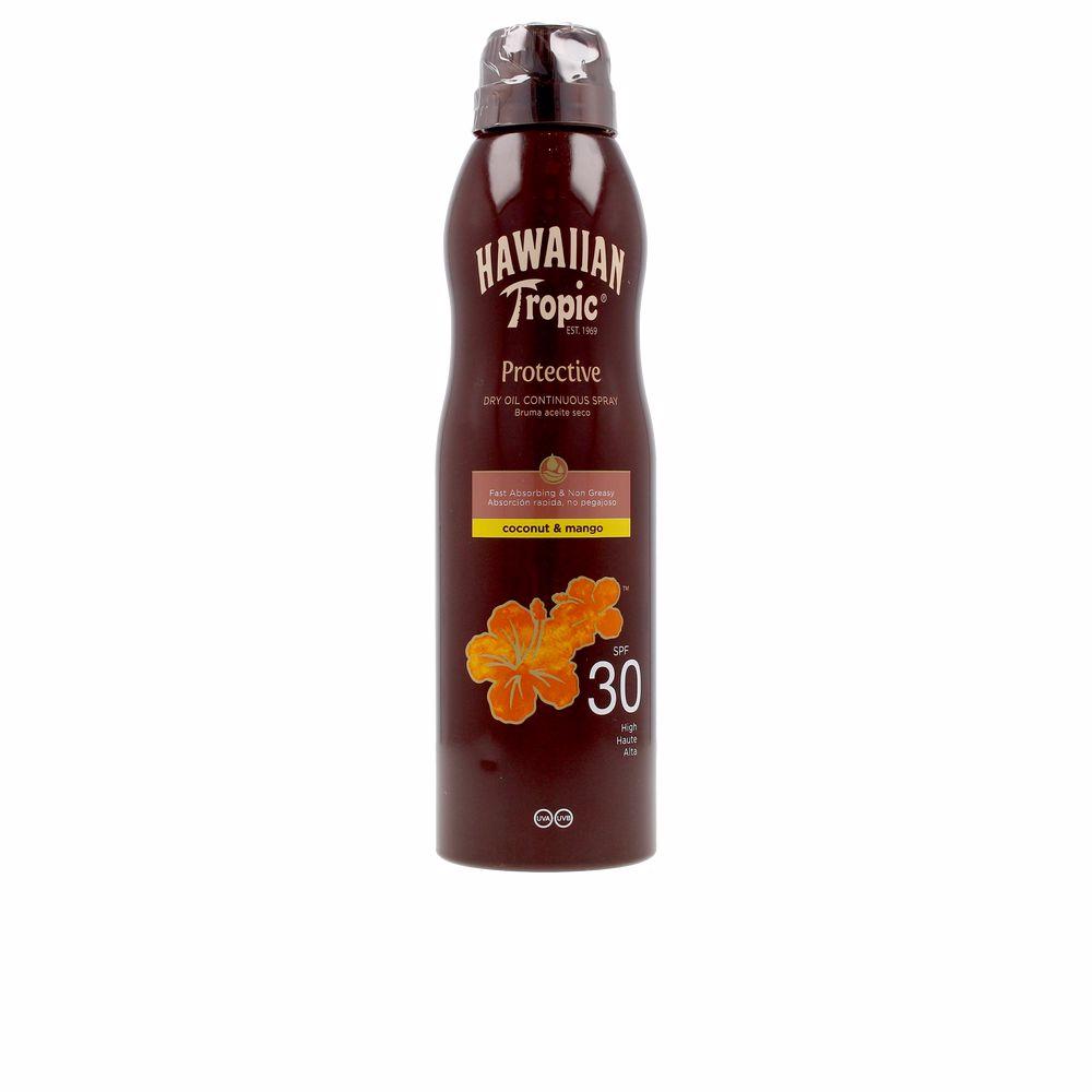 Sun Screen Spray Hawaiian Tropic Coconut Mango Oil Spf 30 Coconut 180 ml