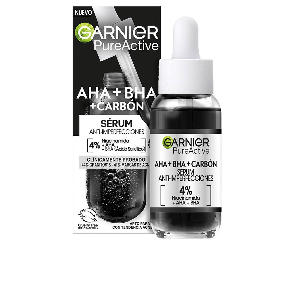 Facial Serum Garnier Pure Active Aha Bha Carbón Anti-imperfections 30 ml