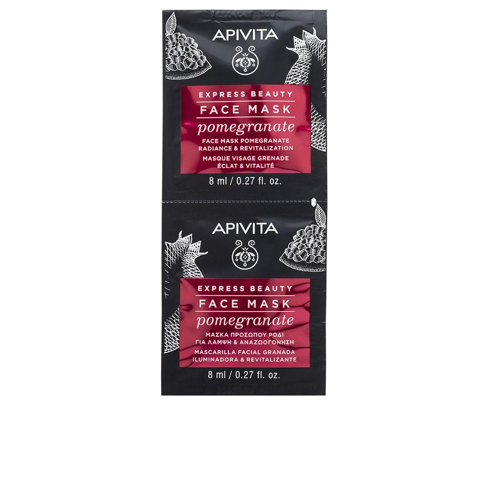 Express Beauty revitalizing and radiant facial mask with pomegranate 2 x 8 ml