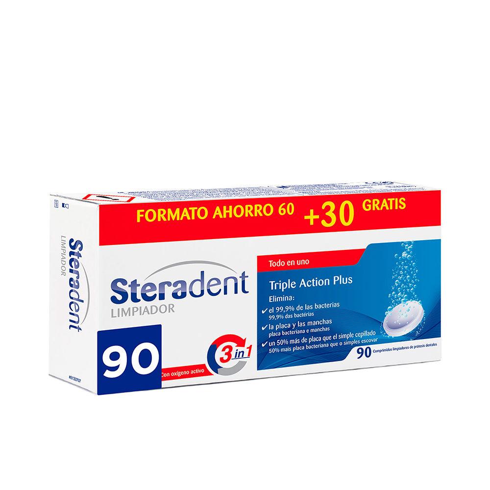 Cleaning Tablets for Dentures Steradent Triple Acción 90Units