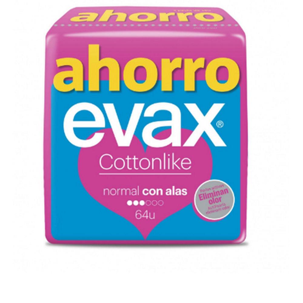 Normal Sanitary Pads with Wings Evax Cottonlike 64 Units