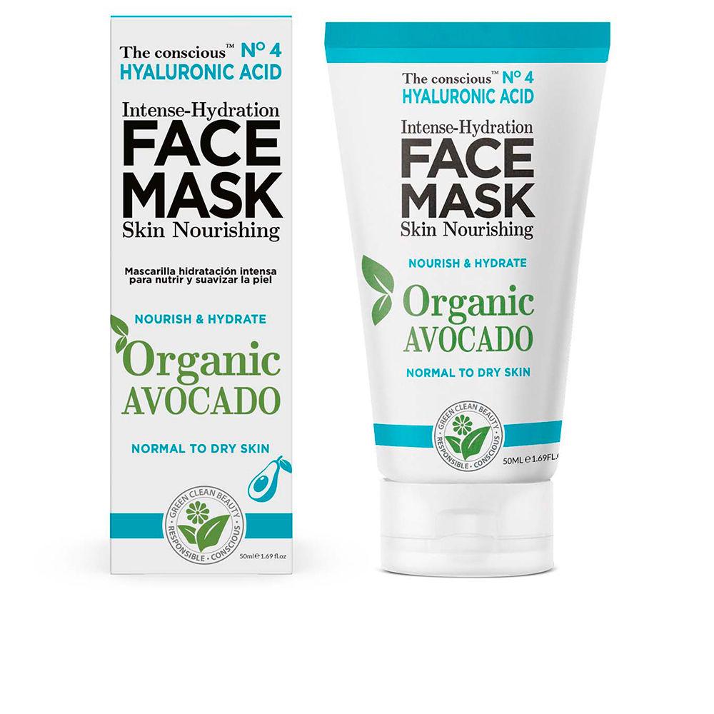 Hyaluronic Acid intense-hydration face mask organic avocado 50 ml