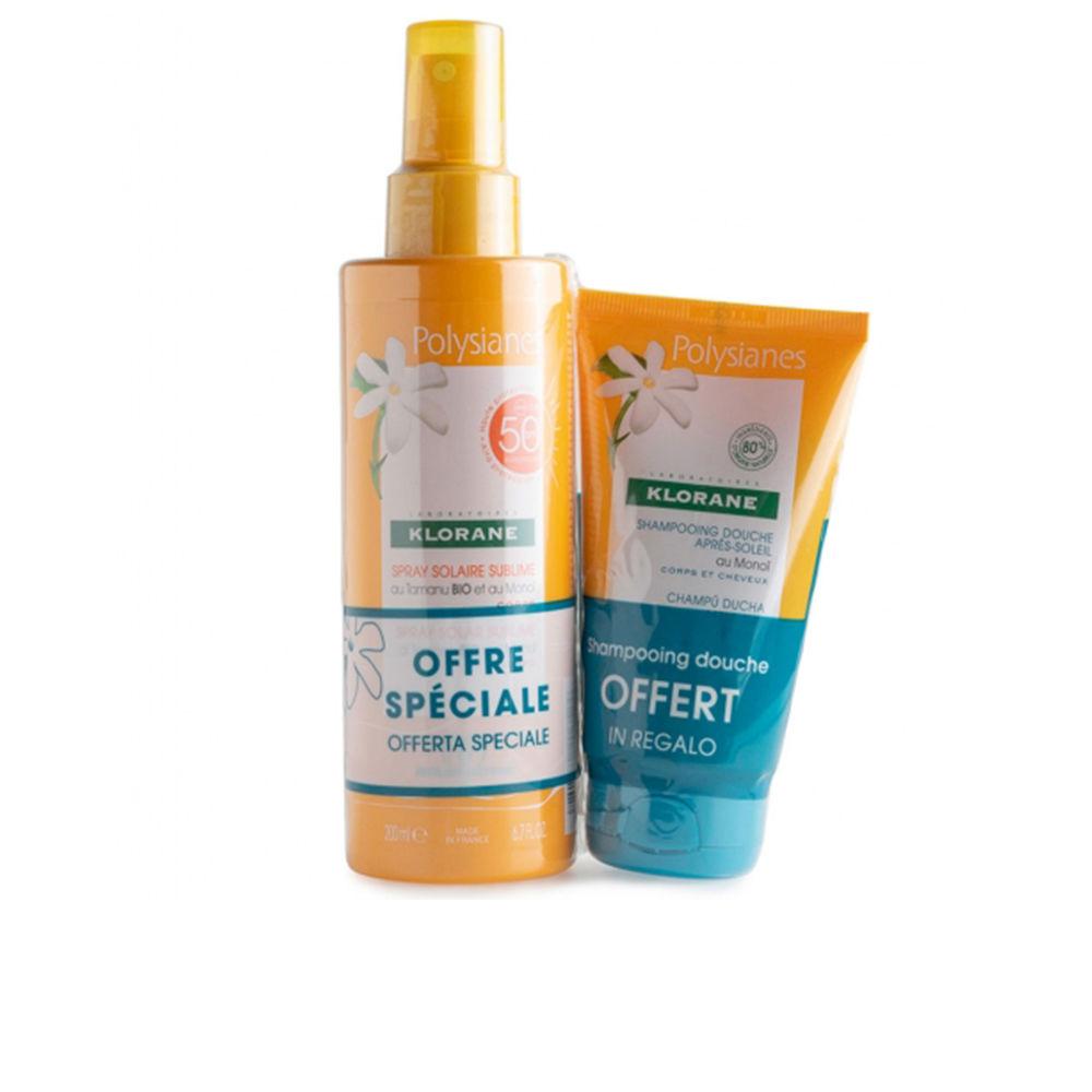 Spray Solar SPF50 Polysianes Monoï Y Tamanu Bio set 2 pz