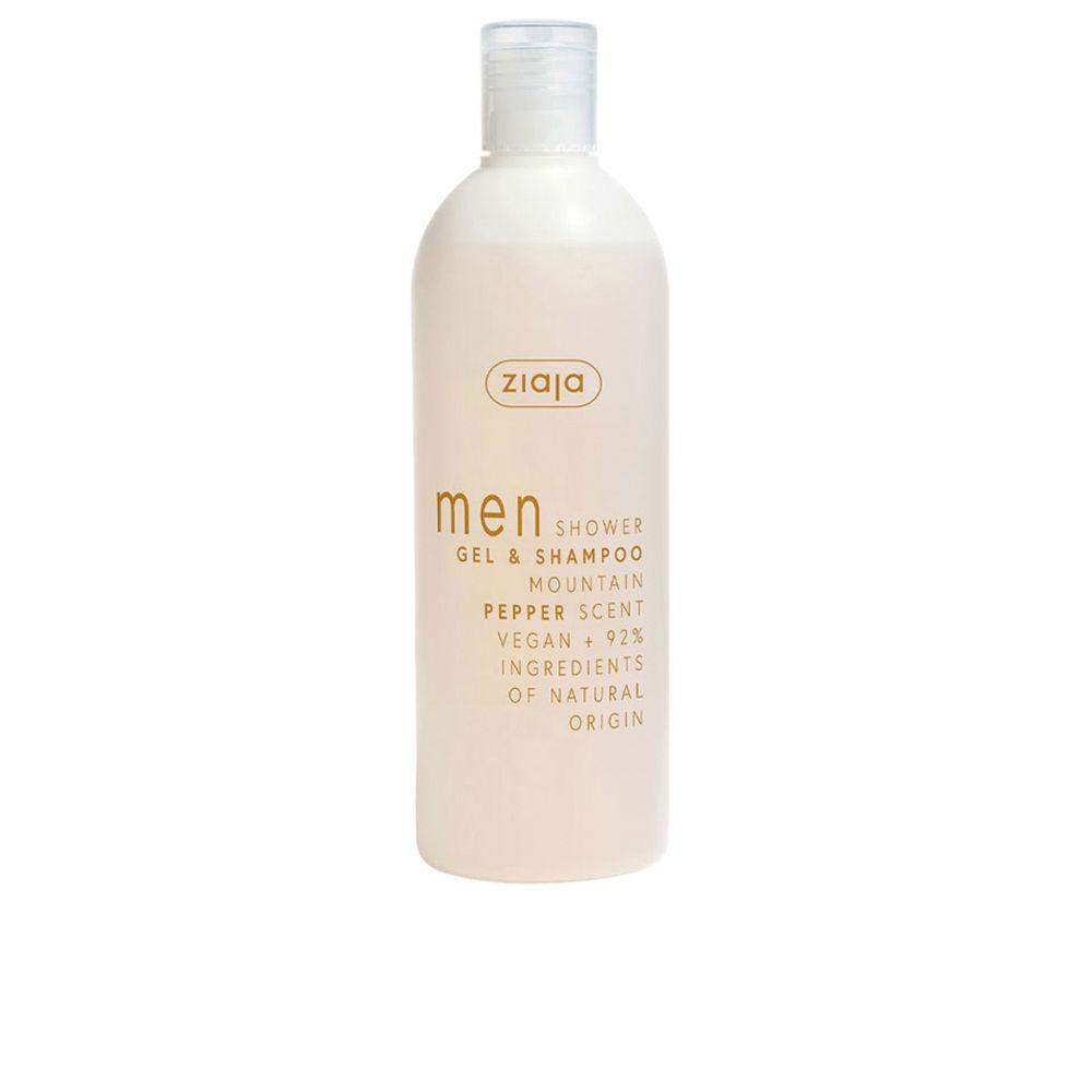 Men shower gel and shampoo mountain pepper 400 ml