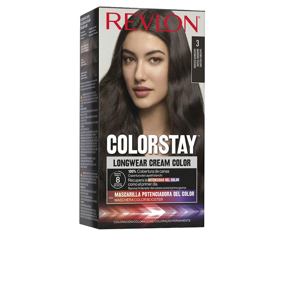 Permanent Dye Revlon Colorstay Dark Brown Nº 3