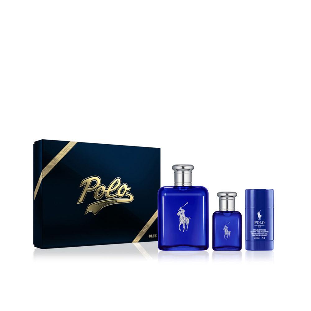 Men's Perfume Set Ralph Lauren Polo Blue 3 Pieces