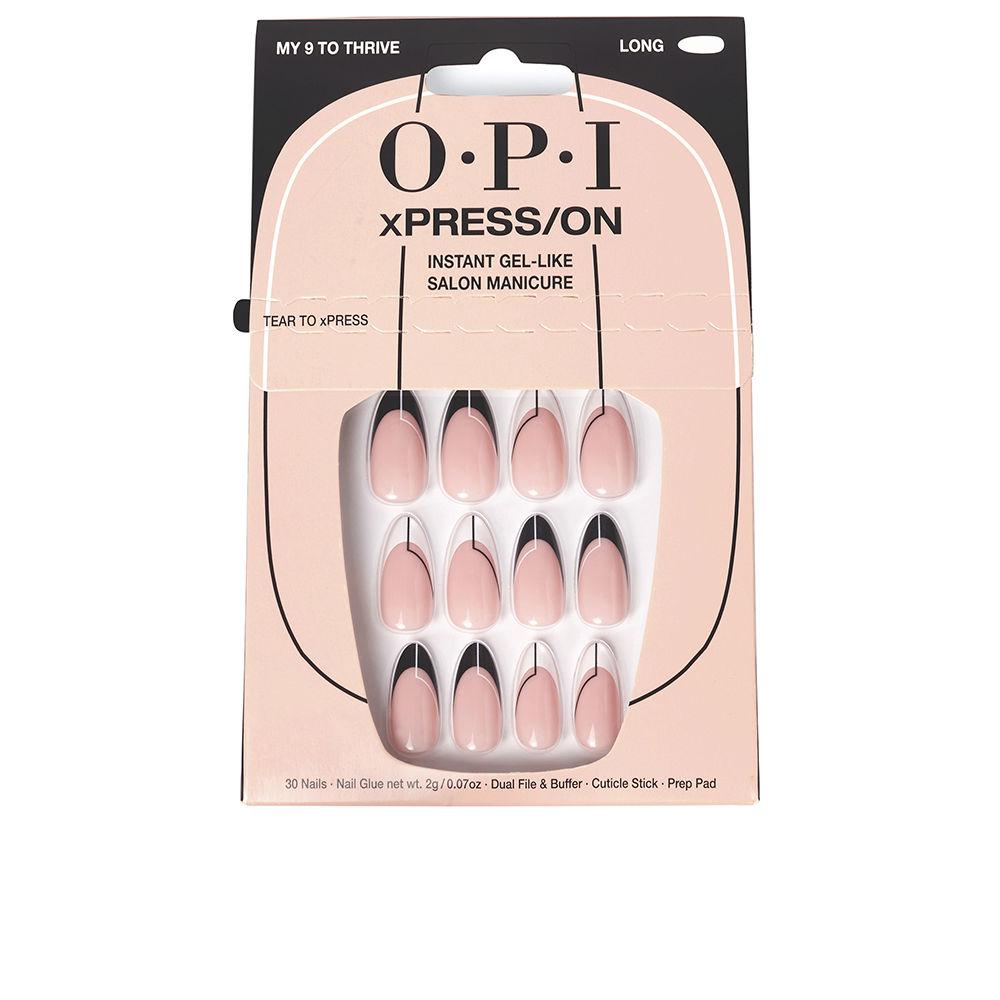 Opi xPRESS/ON Artificial Nails Nail Art #My 9 To Thrive