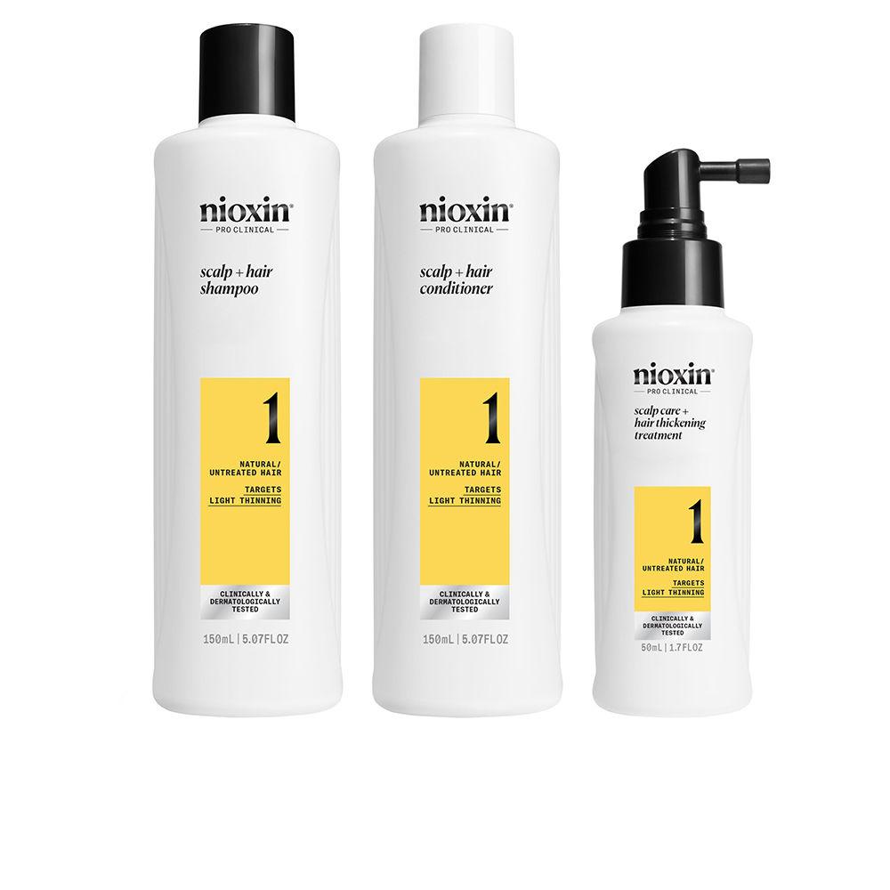 System 1 – Kit - Treatment For Natural Hair With Mild Weakening 3 U