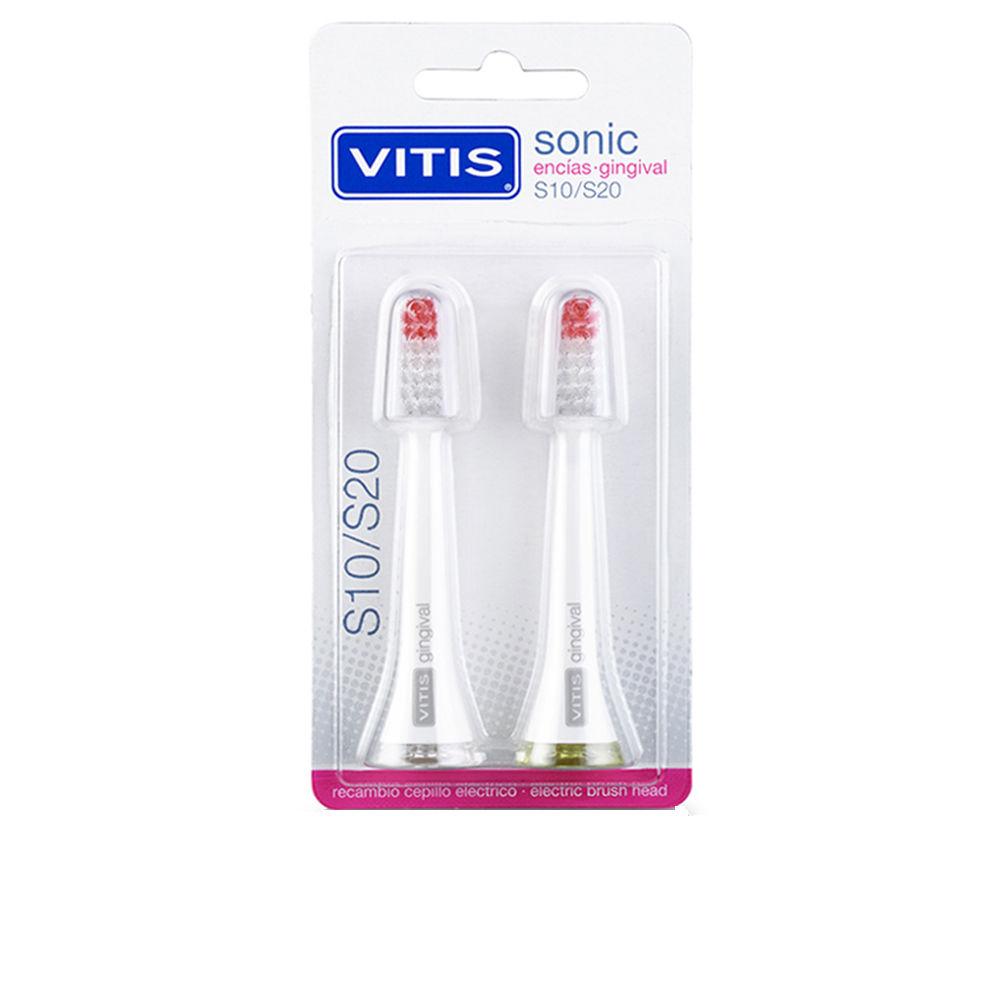 Spare for Electric Toothbrush Vitis Sonic S10/S20 Gingival 2 Units