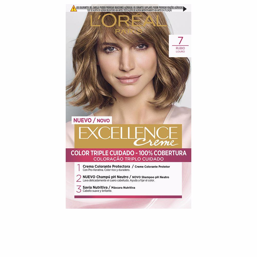 Permanent Dye Excellence L'Oreal Make Up Excellence Nº 9.0-rubio muy claro Nº 8.0-rubio claro 192 ml