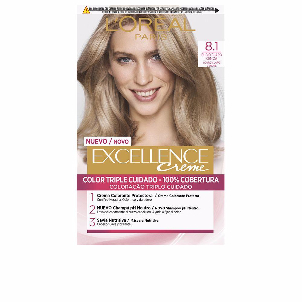 Permanent Dye Excellence L'Oreal Make Up Excellence Light Ash Blonde Nº 9.0-rubio muy claro Nº 8.0-rubio claro 192 ml