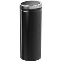 Homcom 50l Stainless Steel Sensor Trash Can W/ Bucket-black