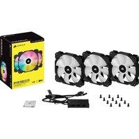 Corsair iCUE SP120 RGB ELITE 120mm PWM Triple Fan Kit with iCUE Lightning Node CORE