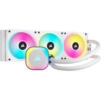 Corsair iCUE LINK H150i 360mm RGB Liquid CPU Cooler, White, QX120 RGB Fans