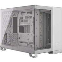 Corsair 2500X Tempered Glass Micro-ATX Dual Chamber PC Case - White