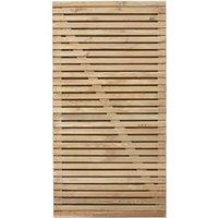 Forest 3' x 6' Double Slatted Gate (0.9m x 1.8m)