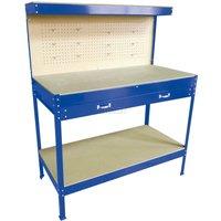 SwitZer Steel Garage Storage Work Bench - Blue