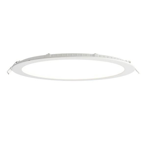 Saxby Lighting Siriodisc Integrated LED Recessed Light Panel Matt White, Frosted Acrylic