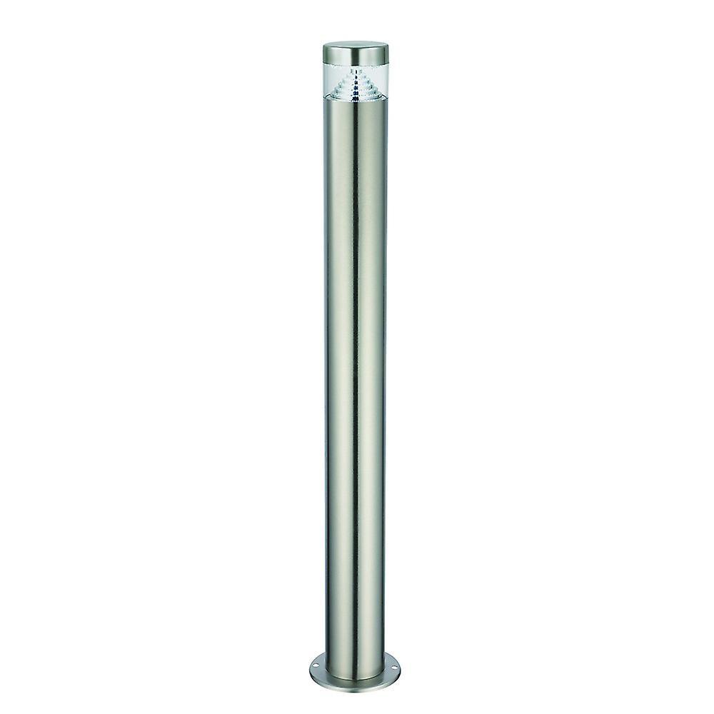 Saxby Lighting (Poole) Pyramid Outdoor Floor Bollard IP44 3.3W Brushed Stainless Steel