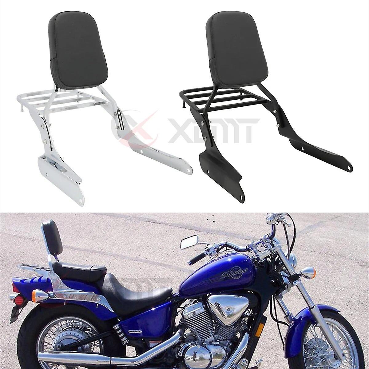 Scitoo Motorcycle Backrest Sissy Bar With Luggage Rack For Honda Shadow VLX600 VT600 1999 2000 2001 2002 2003 2004 2005 2006 2007 Chrome