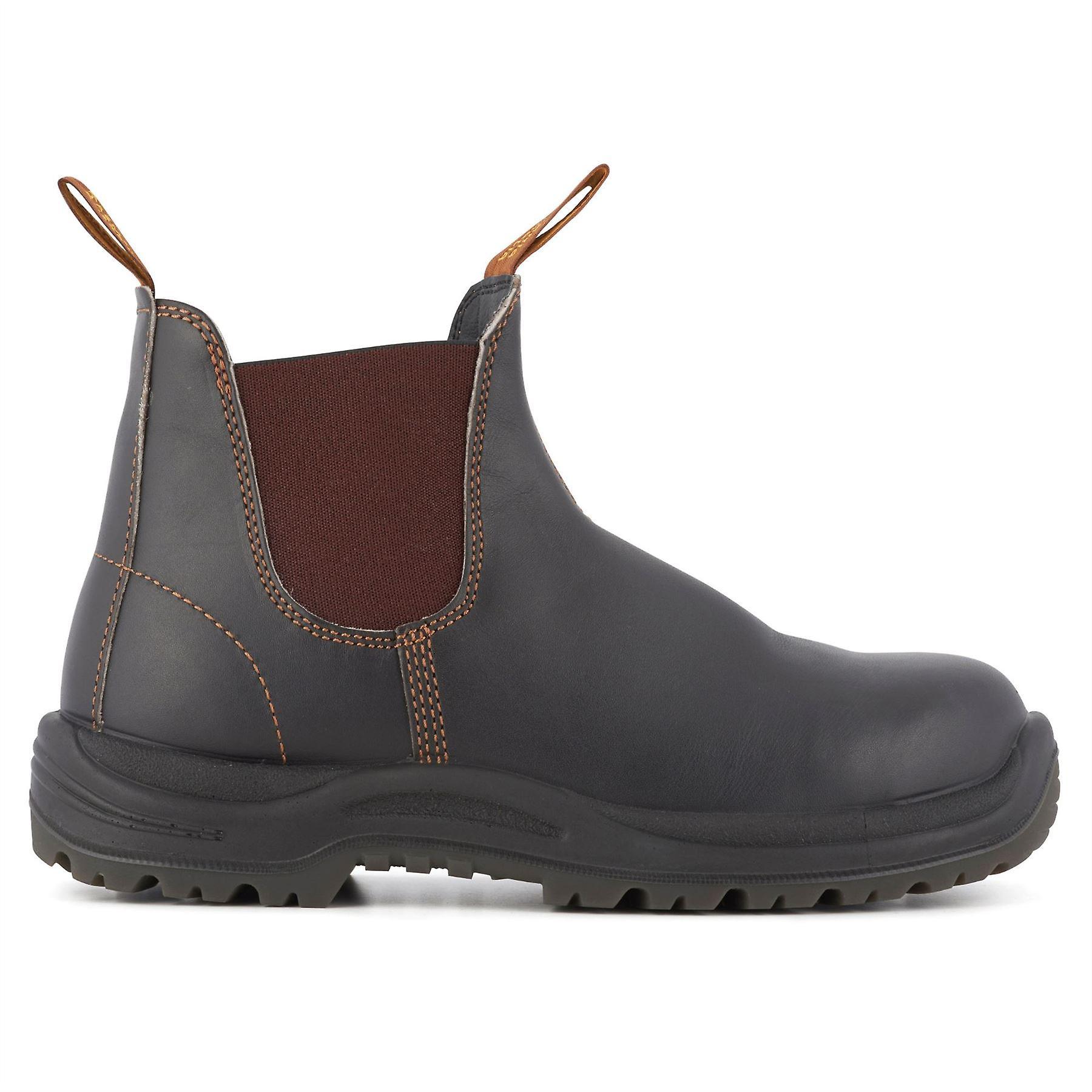 Blundstone 192 Leather Steel Toe Chelsea Boot brown 10.5