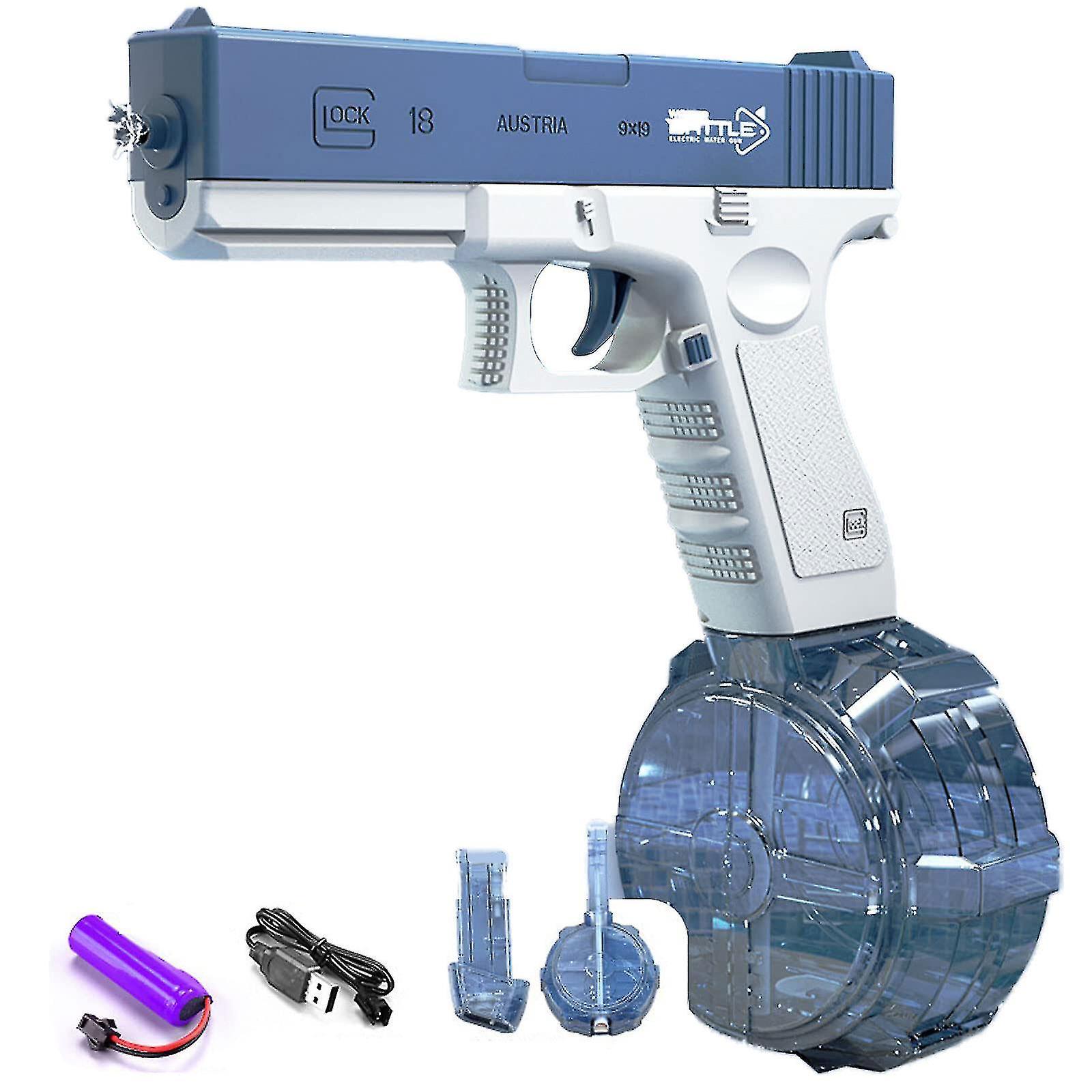 Th000 Electric Water Guns For Kids Electric Water Gun Toy Electric Blaster Automatic Water Gun Toy Blue D