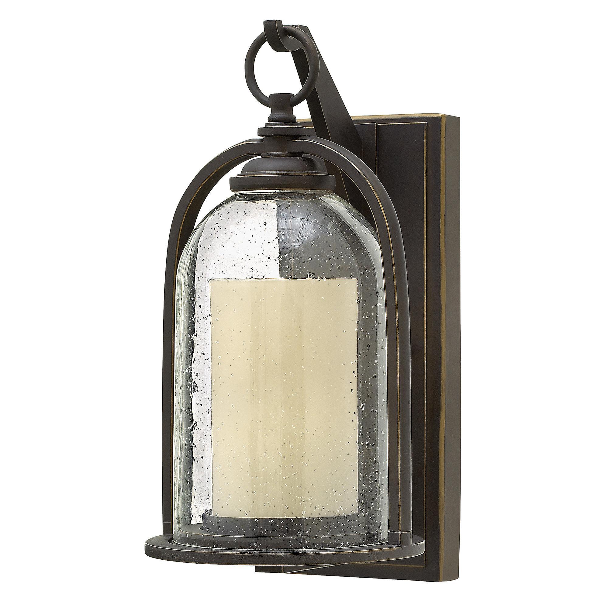 Elstead Lighting Quincy 1 Light Outdoor Small Wall Lantern Light Oil Rubbed Bronze IP44, E27