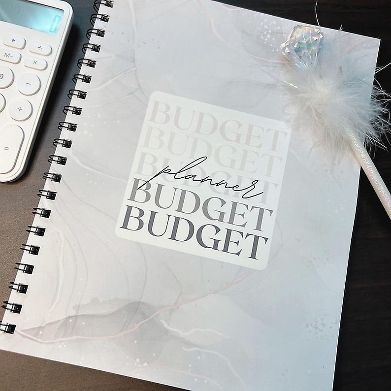 Frusde Undated 12 Month Budget Planner, Budget Organizer, Finance Planner, Budget Notebook, Expense Tracker, Savings Tracker, Budget Book 1pcs