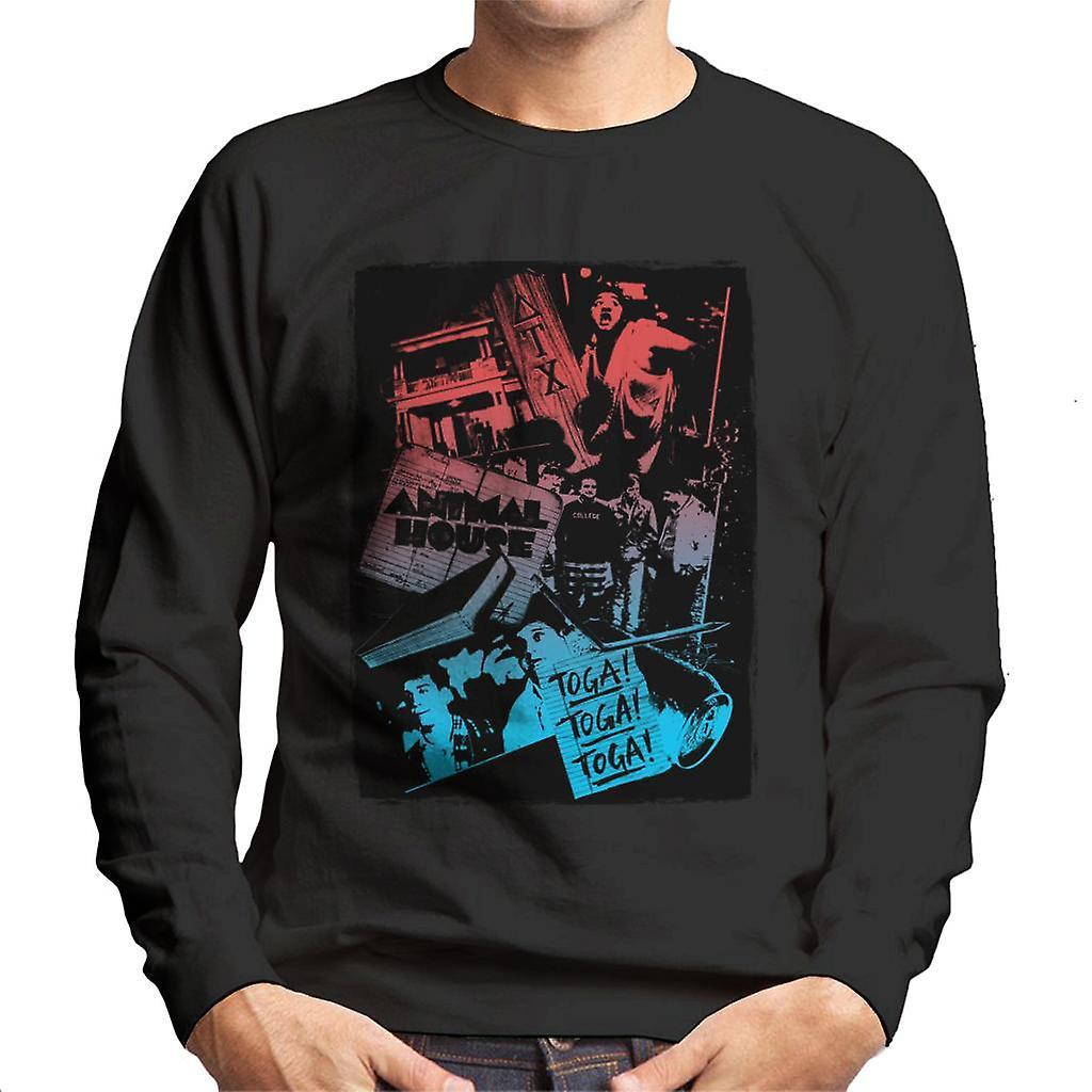 Animal House Montage Men's Sweatshirt Black Large