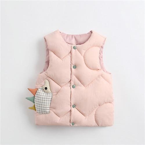 Slowmoose Baby Winter Clothes, Waistcoat Vest With Soft Sleeveless Pink 12M