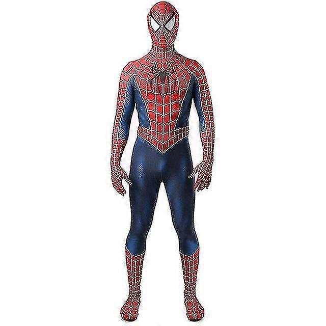 Lequeen Black/red Tobey Maguire Spiderman Costume - Perfect For Cosplay & Halloween (adults/kids)-iCarnival 100