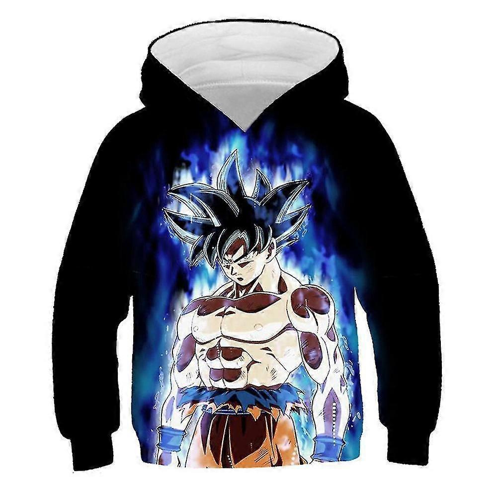 Unbrand Kids Boys Girls Dragon Ball Hoodie Sports Long Sleeve Sweatshirts Hooded Pullover Tops For 5-10 Years E 6-7 Years