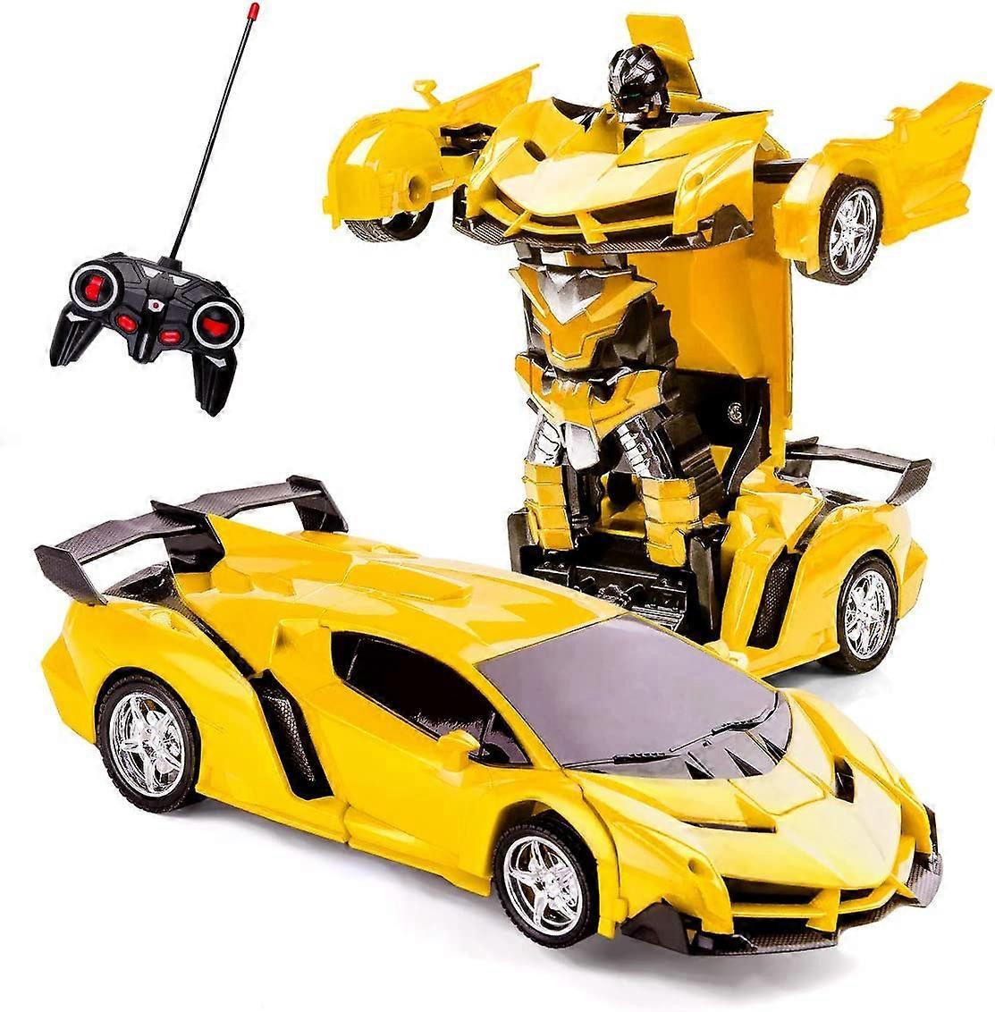 Wjiaer Transforming Toys for Boy Girl Age 5-7,Remote Control Deformation Car Transformation Car for Children RC Racing Car Robot Vehicles Toys for ...