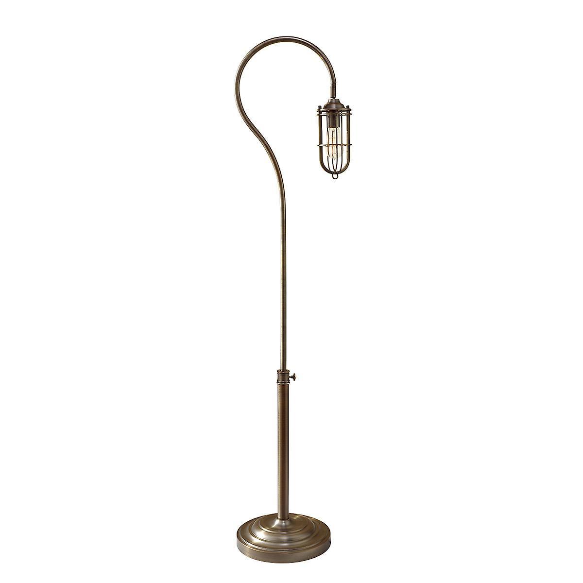 Urban Renewal 1 Light Floor Lamp Antique Brass E27