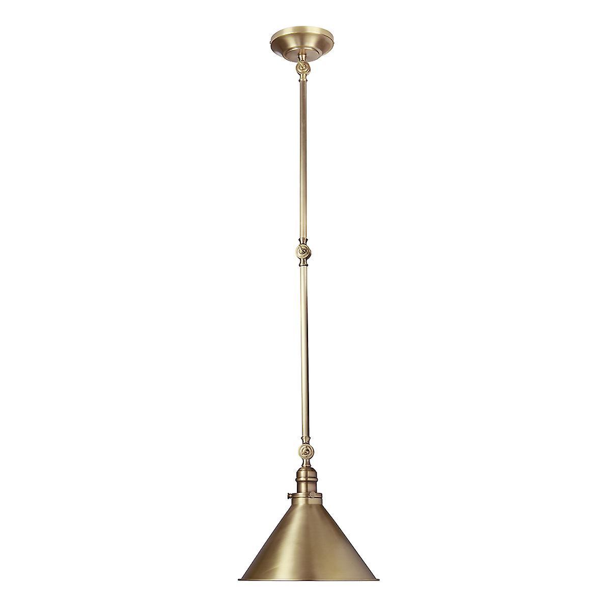 Provence 1 Light Indoor Wall Ceiling Light Antique Brass E27