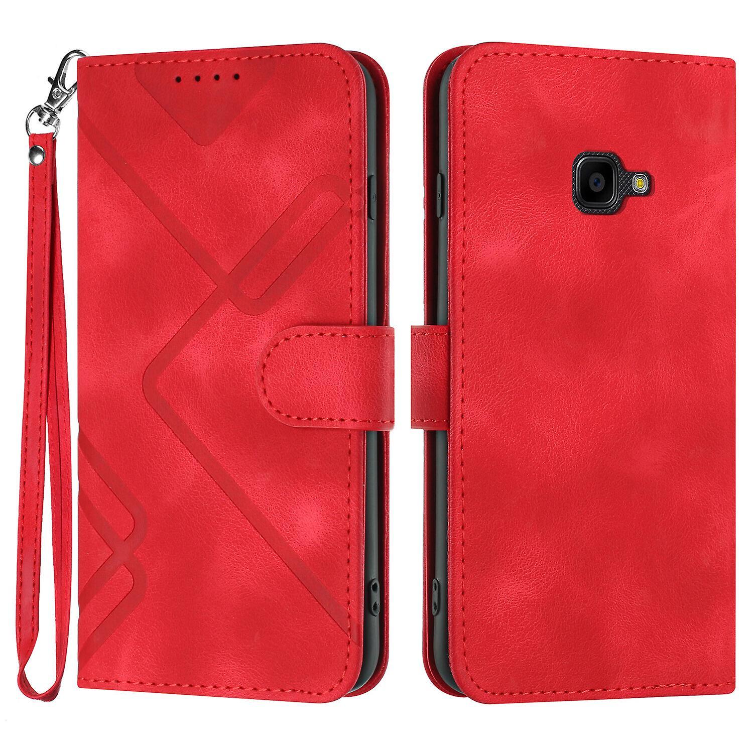 Gangxun Case For Samsung Galaxy Xcover 4  Cover Magnetic Flip Wallet Leather Compatible With Samsung Galaxy Xcover 4 Cover Red