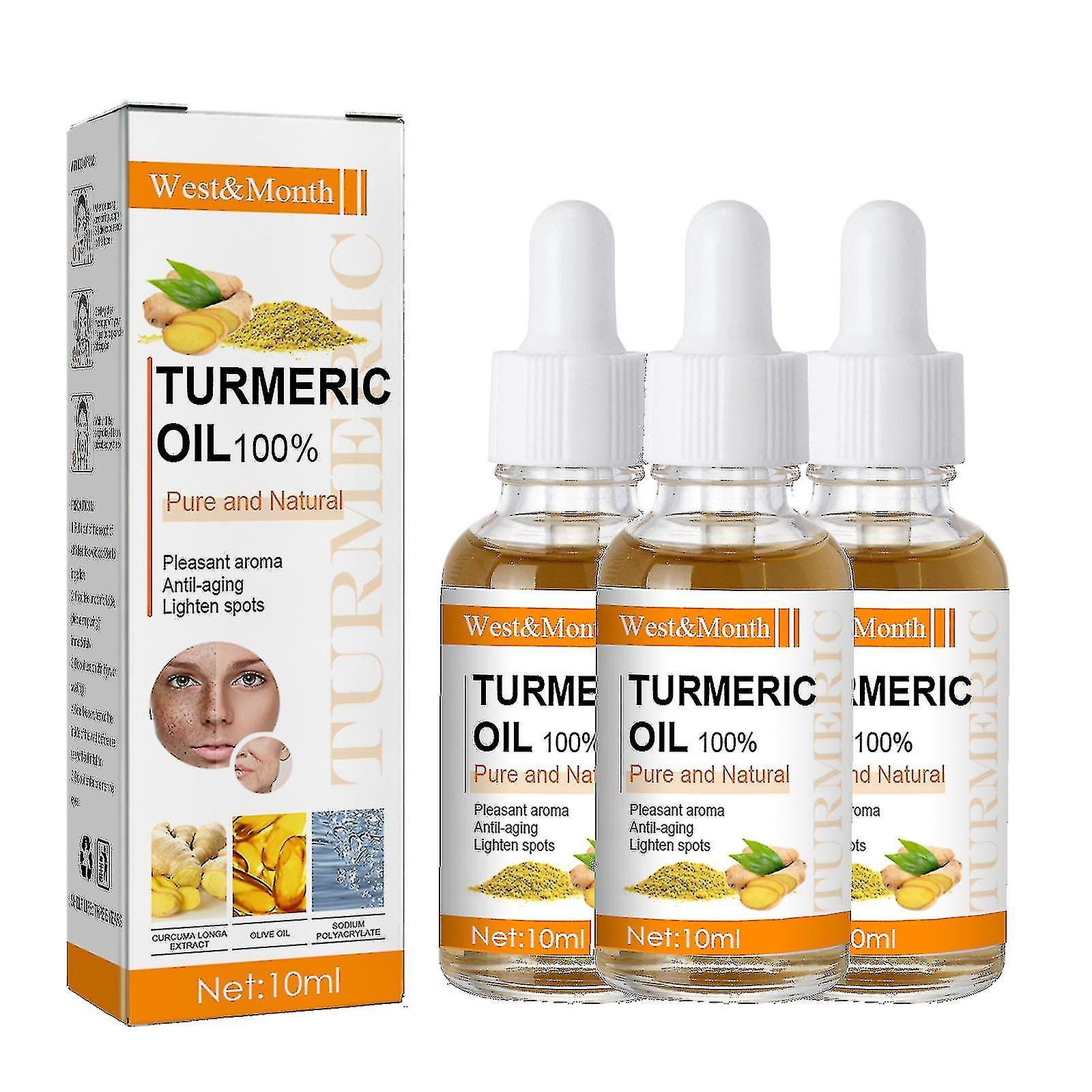 Exsha Turmeric Serum Dark Spots Remover, Dark Spots Corrector Complexion Serum For Face Body 3 pcs