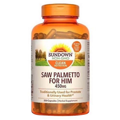 Sundown Naturals Whole Herb Saw Palmetto Capsules,450 Mg ,250 Caps (Pack Of 1)