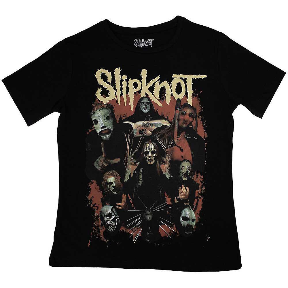 Slipknot Come Play Dying Back Print Skinny Fit T Shirt Black M