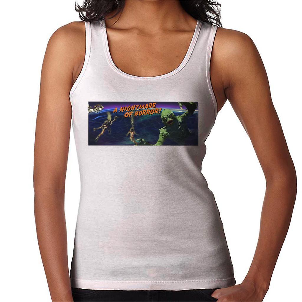 Creature From The Black Lagoon Nightmare Horror Women's Vest White Small