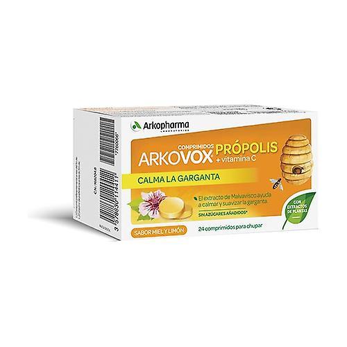 Arkopharma Arkovox propolis and vitamin c (honey and lemon flavor) 24 tablets (Lemon - Honey)