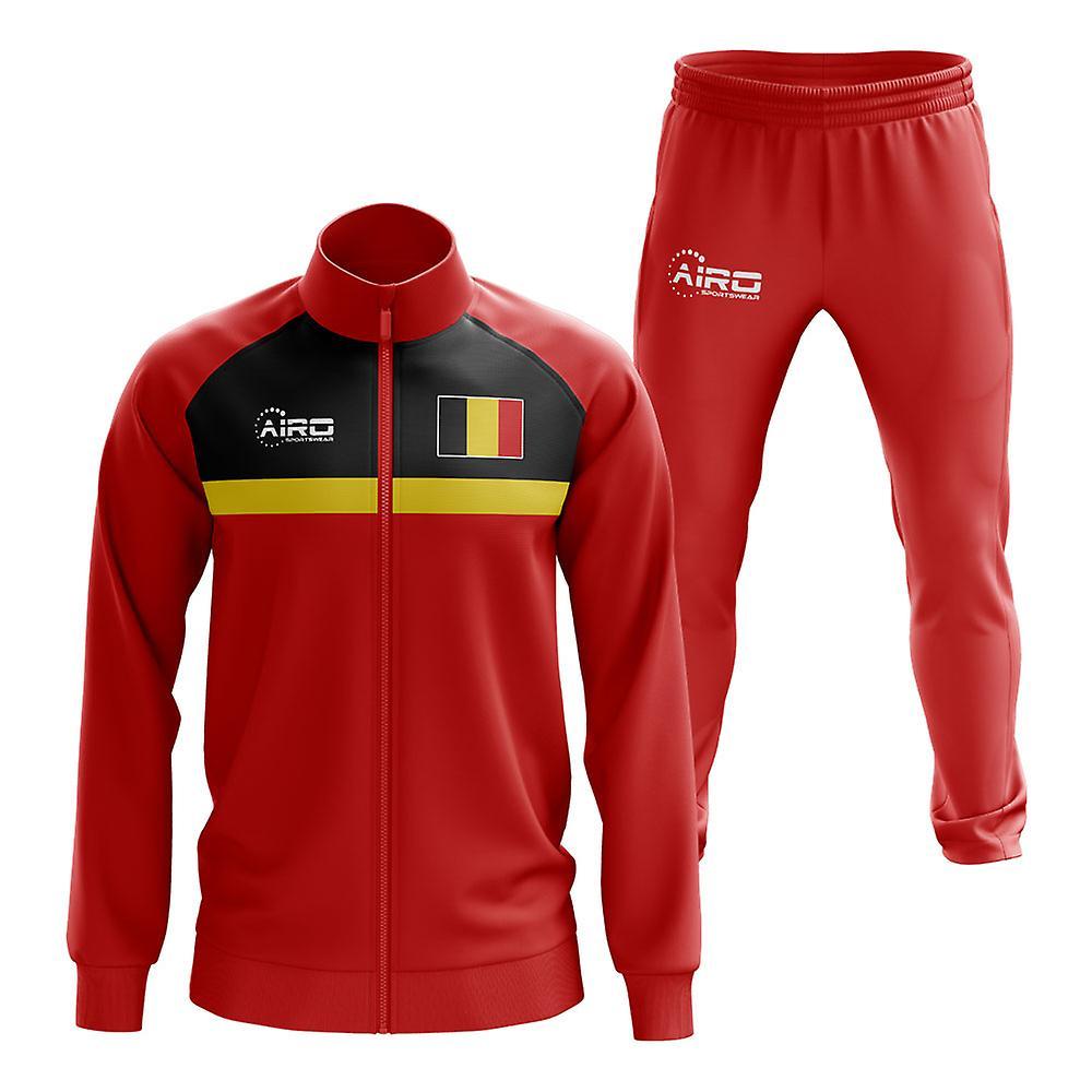 Airo Sportswear Belgium Concept Football Tracksuit (Red) S