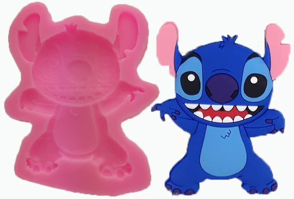 Baicccf Lilo And Stitch Silicone Molds For Diy Fondant Candy Making Chocolate Mold Desserts Ice Cube Gum Clay Biscuit Plaster Resin Cupcake Topper ...