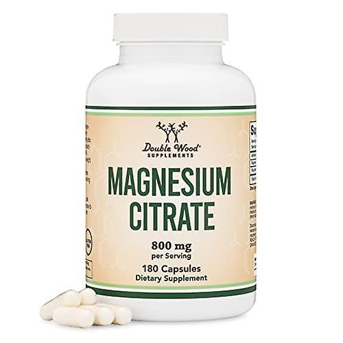 Double wood supplements magnesium citrate capsules 180 capsules