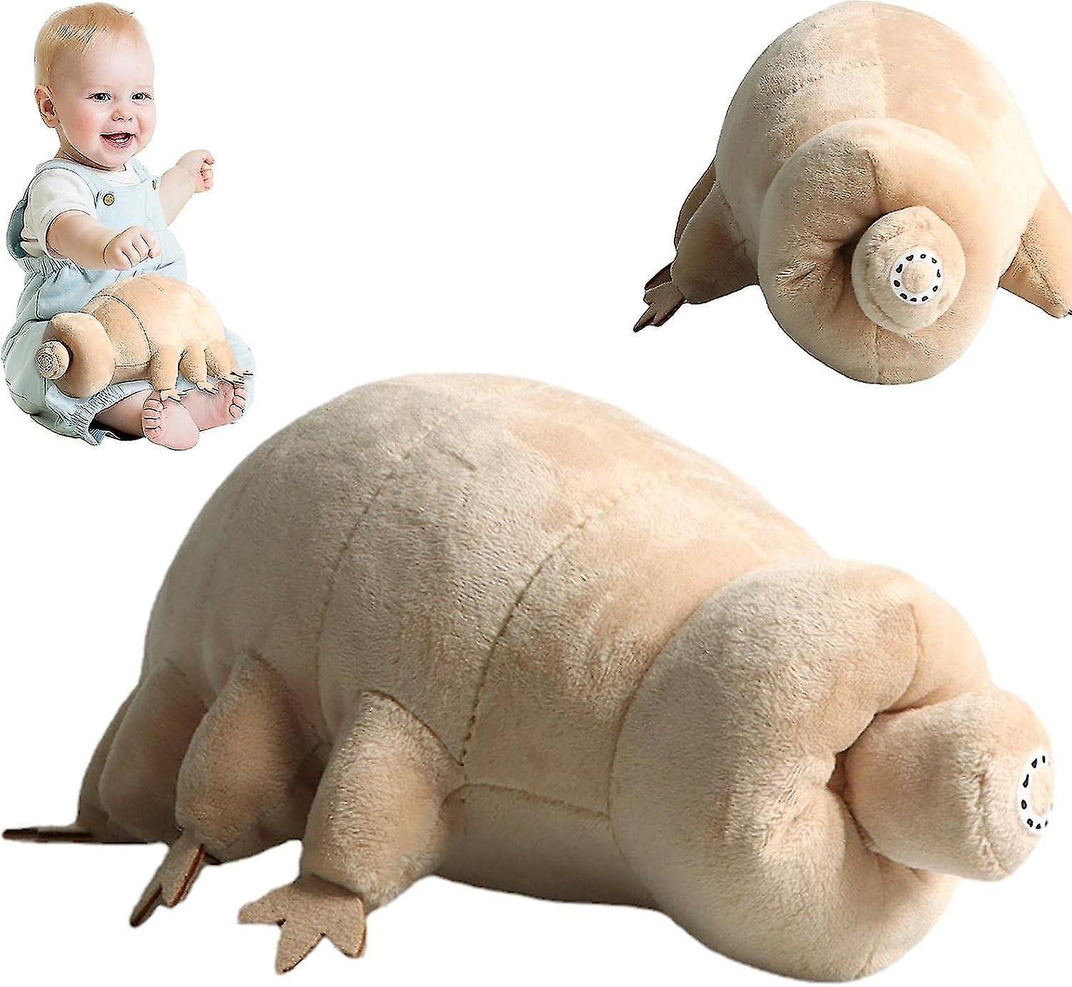 Hoh Tardigrade Plush Stuffed Toy, 9.8inch Ugly Plush Animal Doll Toy, Water Bear Weird Tardigrade Plush Toy, Kids Birthday Gift