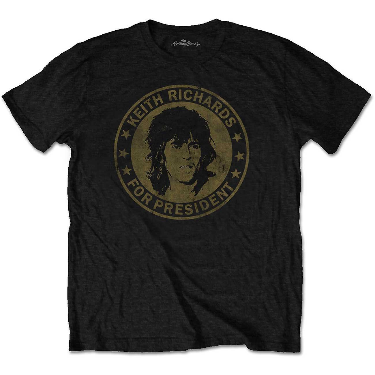 Bitcruncher Keith Richards The Rolling Stones Rock Music Official Tee T-Shirt Mens Black M