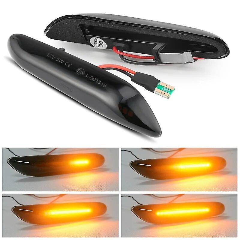 Eccpp Dynamic LED Side Marker Turn Signal Light Repeater for BMW E90 E91 E92 E93 E46 E60 E61 E81 E82 E83 E84 E88 Blinker Flashing Lamp 2Pcs Flowing...