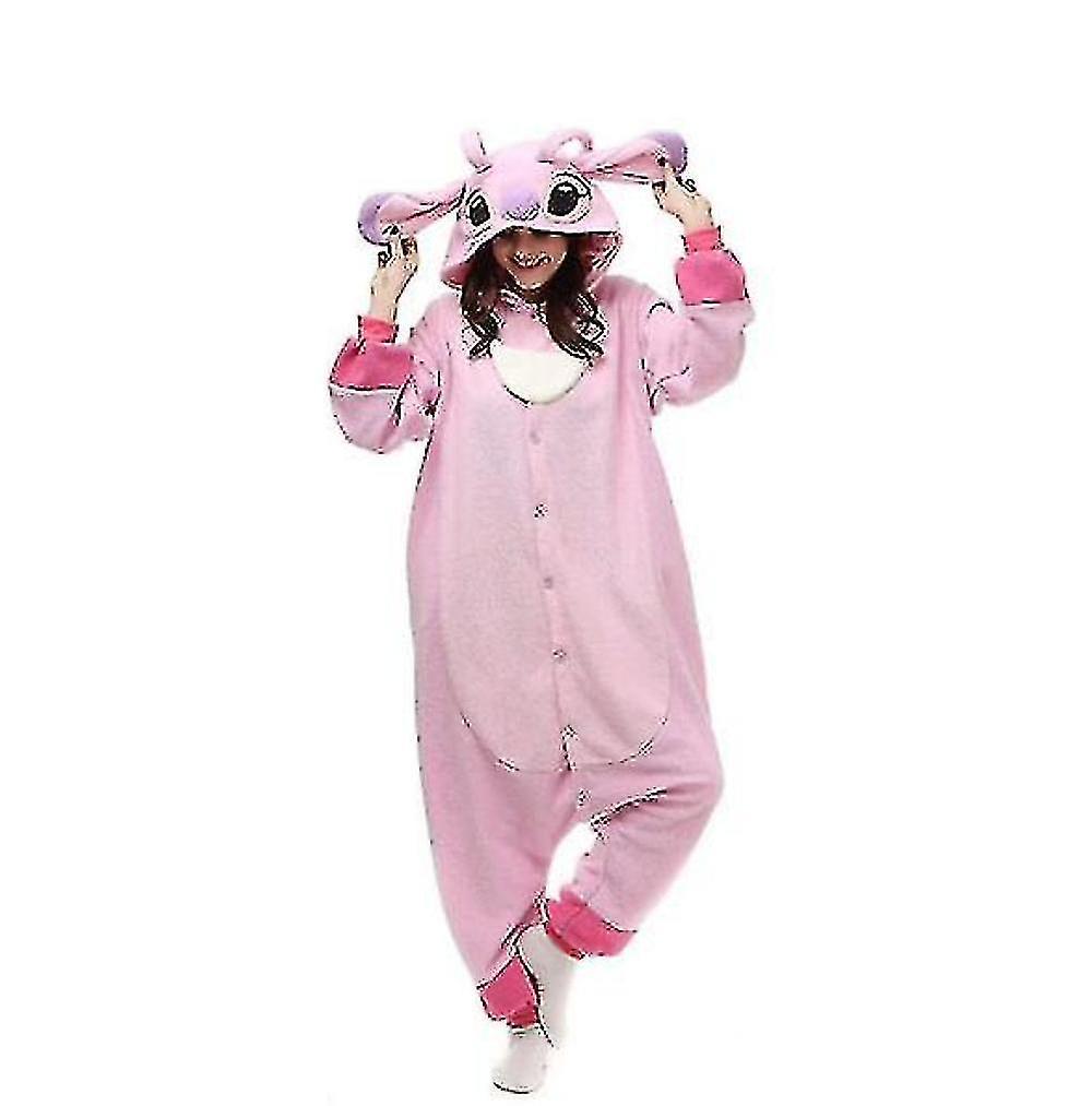 Italian Design Regenboghorn Monster Stitch Costume Pajama Onesie Newway Jumpsuit Nightwear Animal Hoodie Pink S