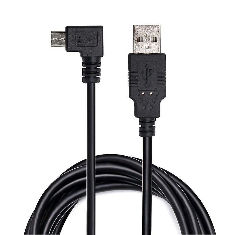 Hellfire Trading Right Angle Micro USB Charger Data 1M Cable for TomTom , 6000 Sat Nav & others Black